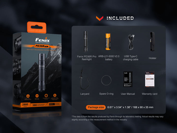 Fenix PD36R Pro + FREE Mini-Lite Bundle