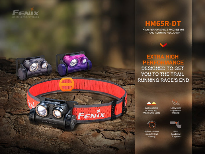 Fenix HM65R-DT Trail Running LED Headlamp