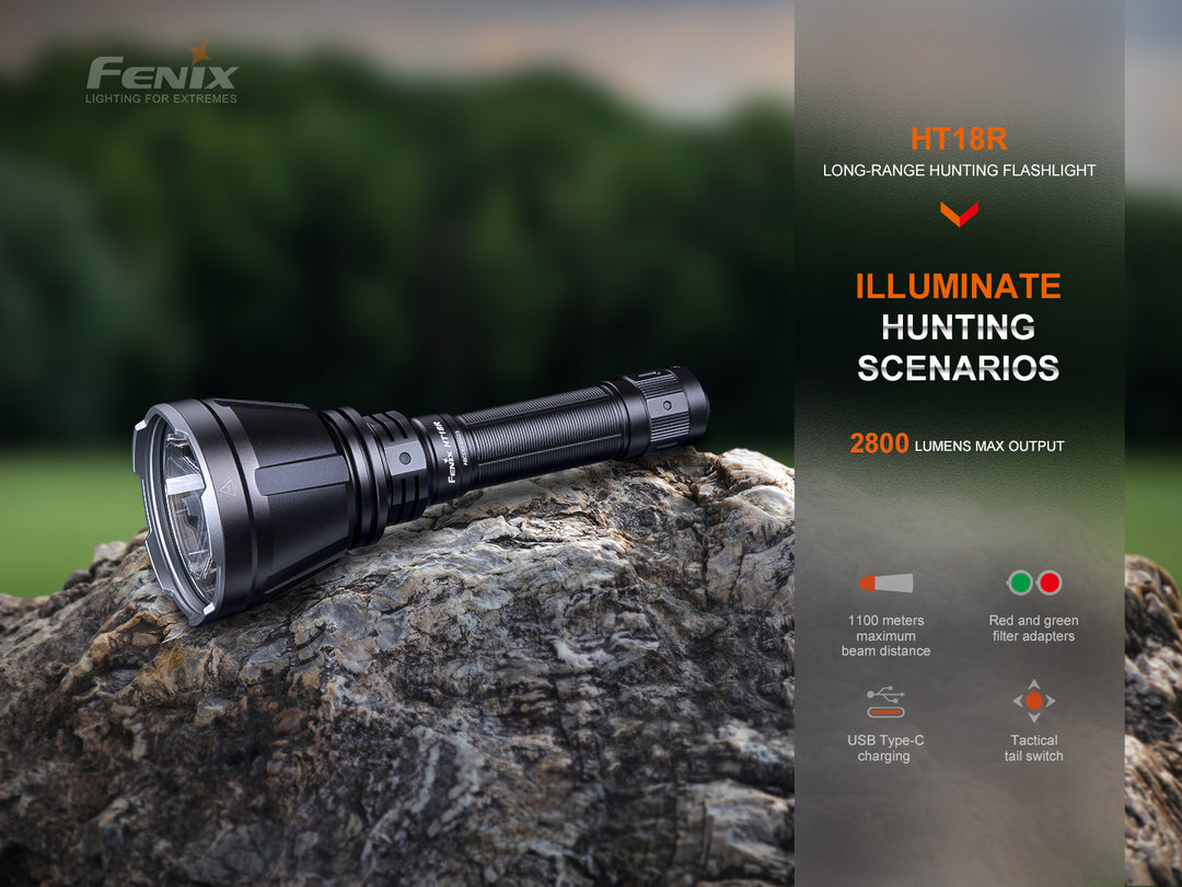 Fenix HT18R Rechargeable Hunting Kit with Mount and Remote Switch