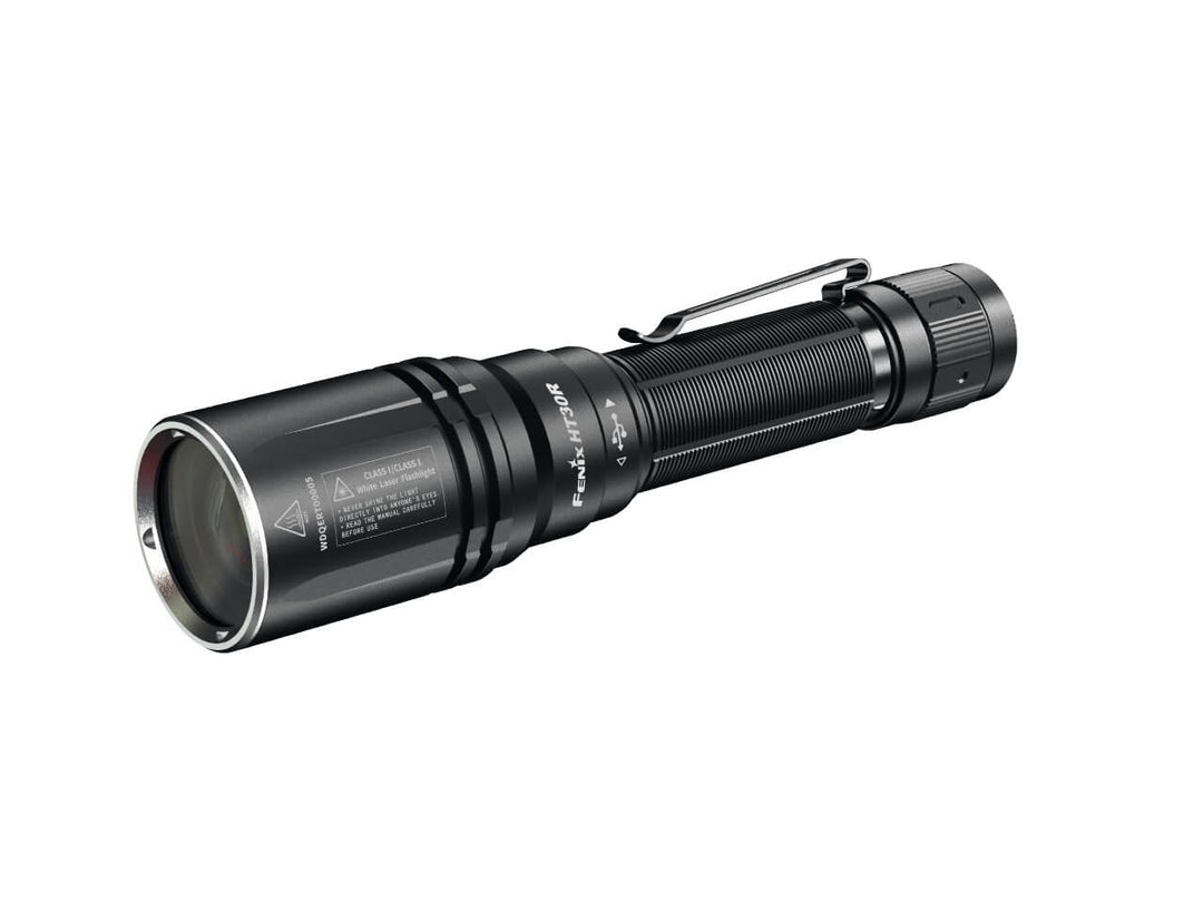 Fenix HT30R Flashlight on white background