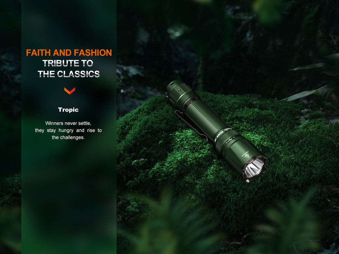 Fenix TK20R UE Flashlight in Tropic Green